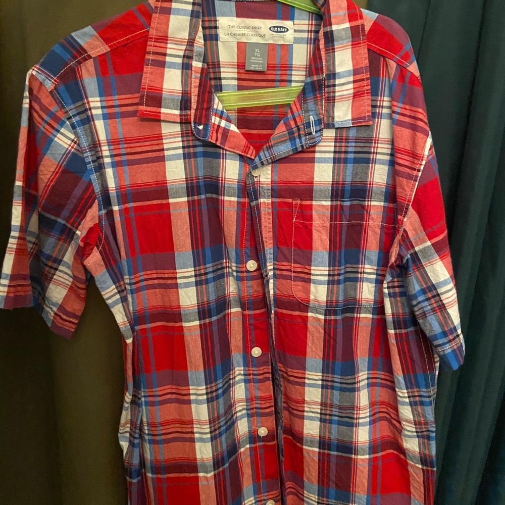 Old Navy kids xl plaid shirt - Picture 1 of 2